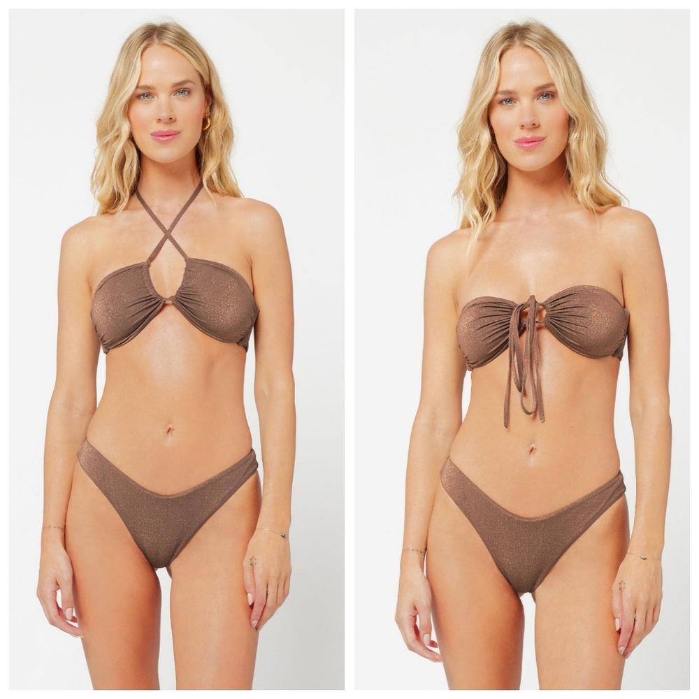 L*Space Shimmer Dawn Cabana Bikini Set - Picture 2 of 13